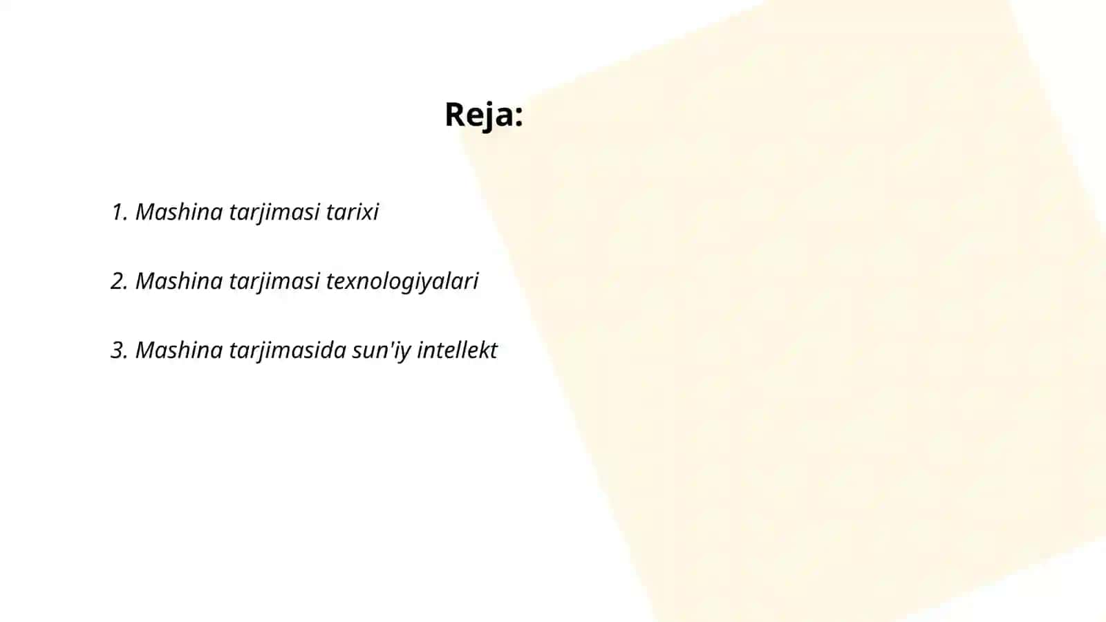 Mashina tarjimasi 2