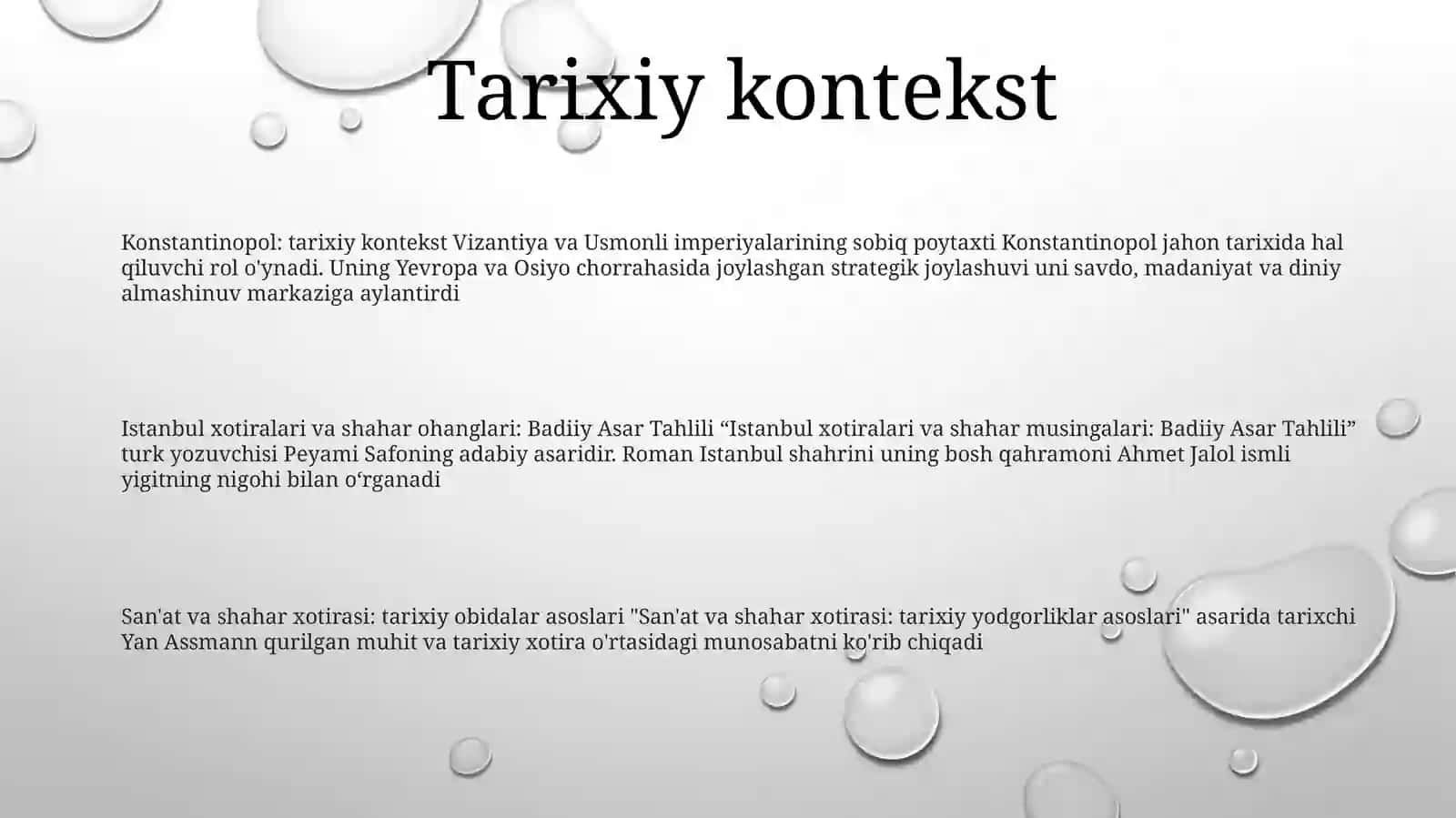 Badiiy Asar Tahlili Istambul Xotiralari Va ShaharAsariAsosida 2