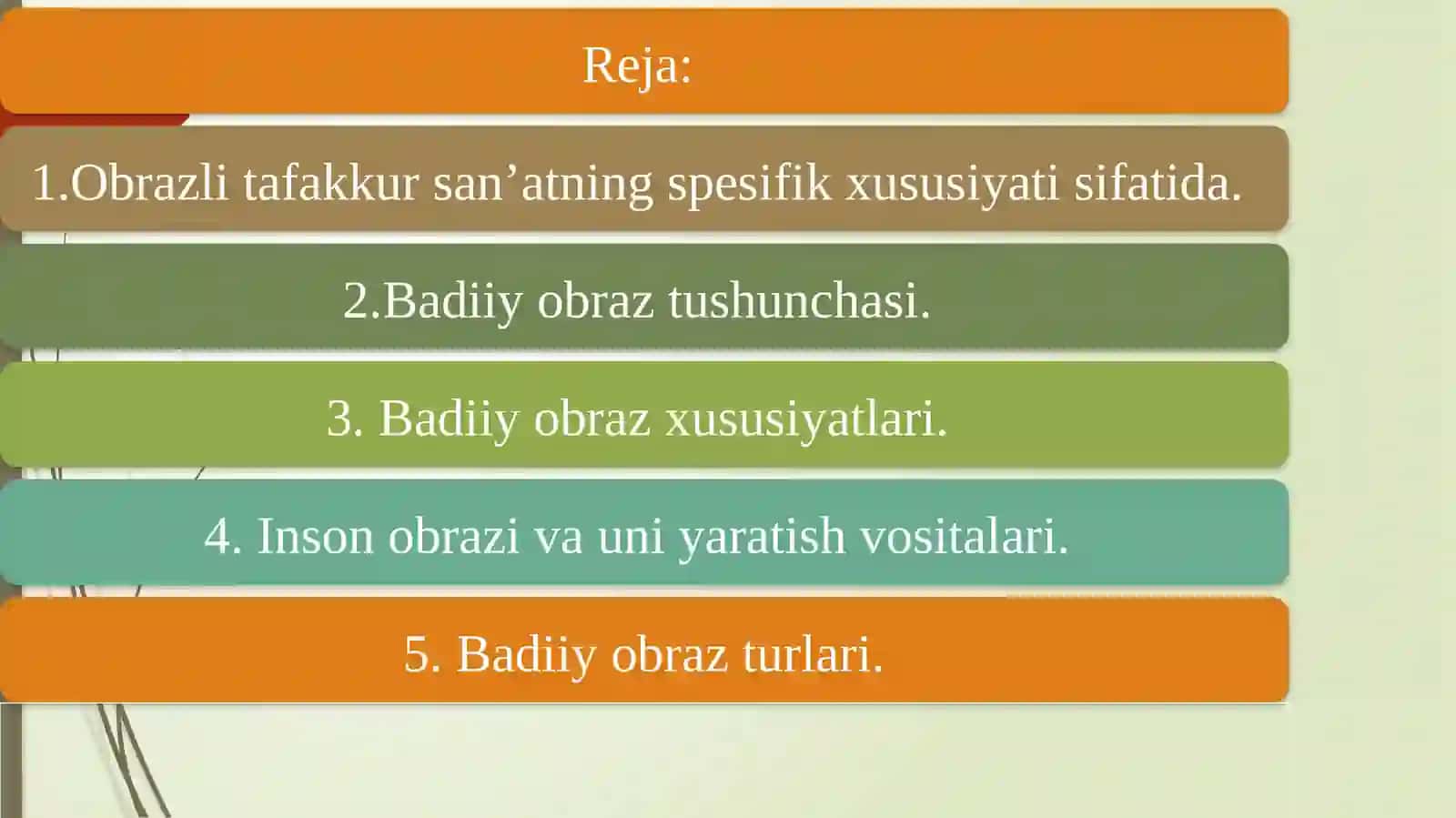 Badiiy obraz va obrazlilik 2