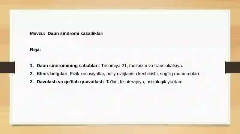 Daunsindromi Kasalliklari 2