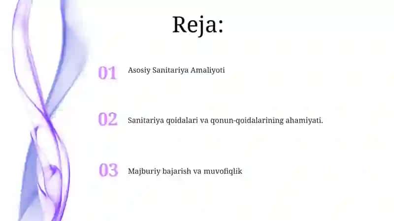 Sanitariya qoidalari va meʼyorlari 2