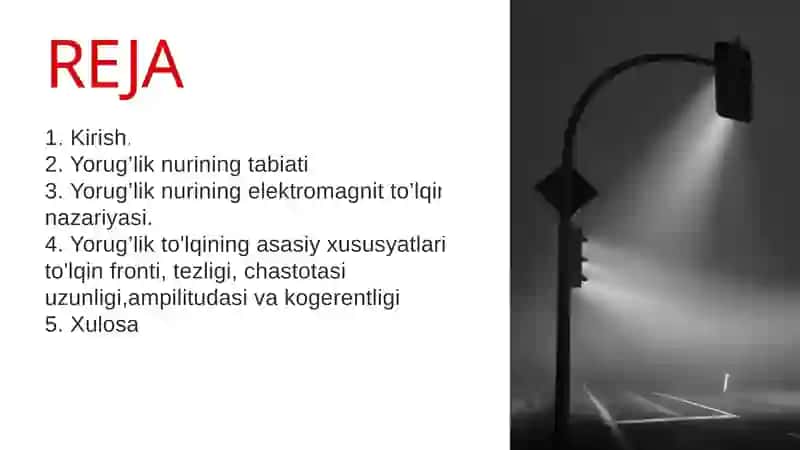Yorug'lik nurlari. Yorug’likning elektromagnit to’lqin nazariyasi 2