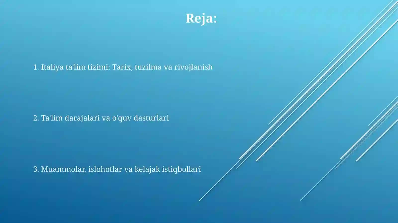 Italiya ta'lim tizimi 2