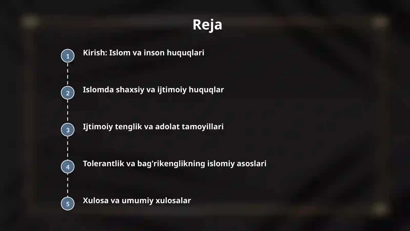 Islomda inson huquqlari himoyasi, ijtimoiy tenglik, adolat va tolerantlik 2