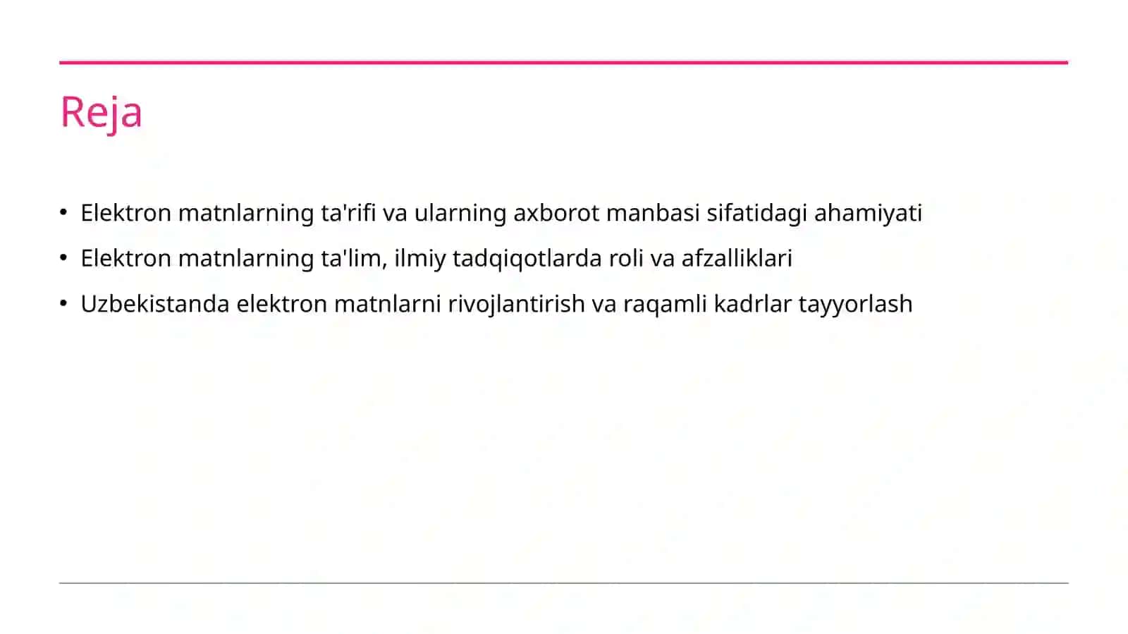 Elektron matn konsepsiyasi. Elektron matn axborot manbasi sifatida. 2