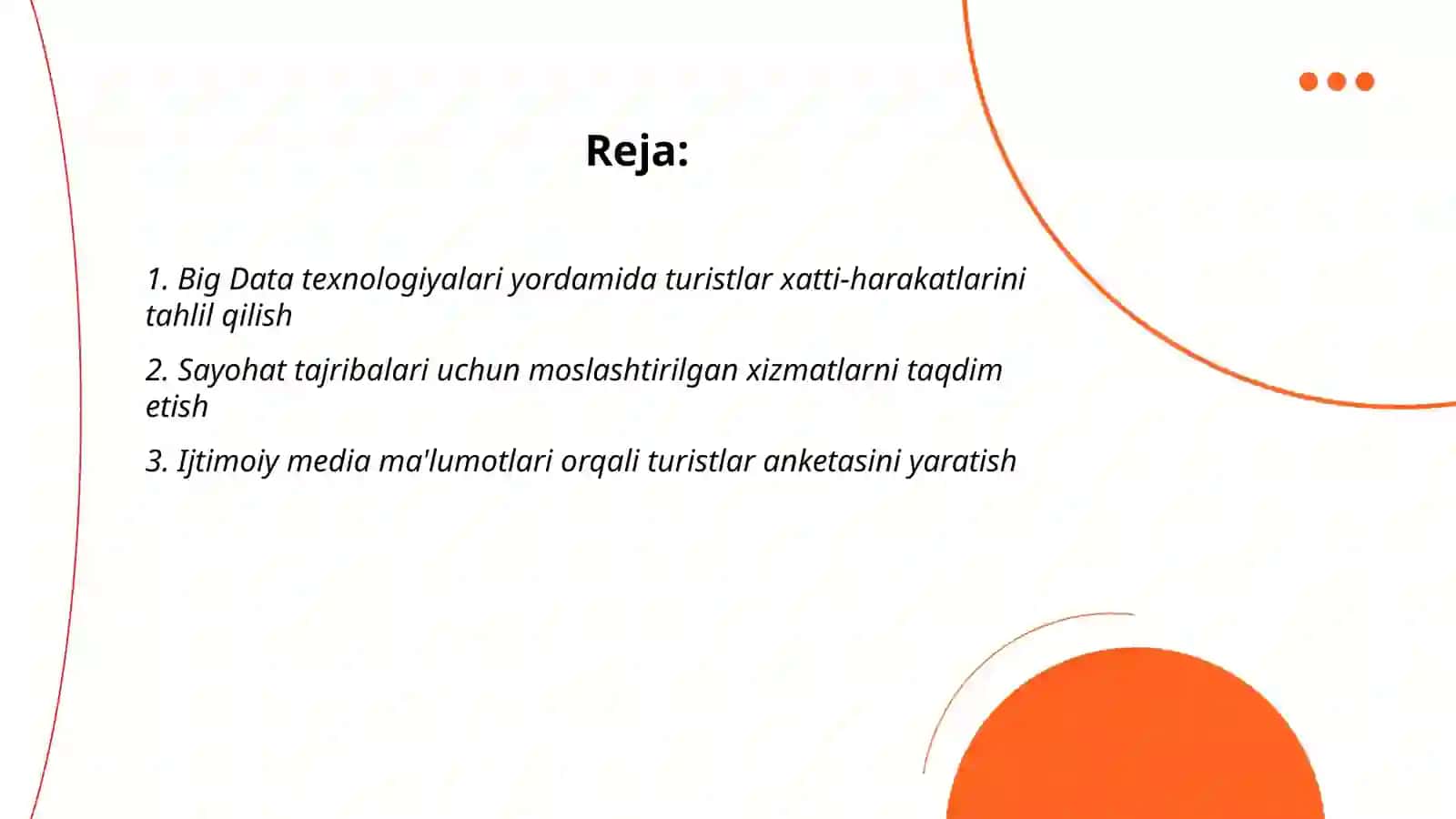 Turizm xizmatlarini personallashtirishda Big Data 2