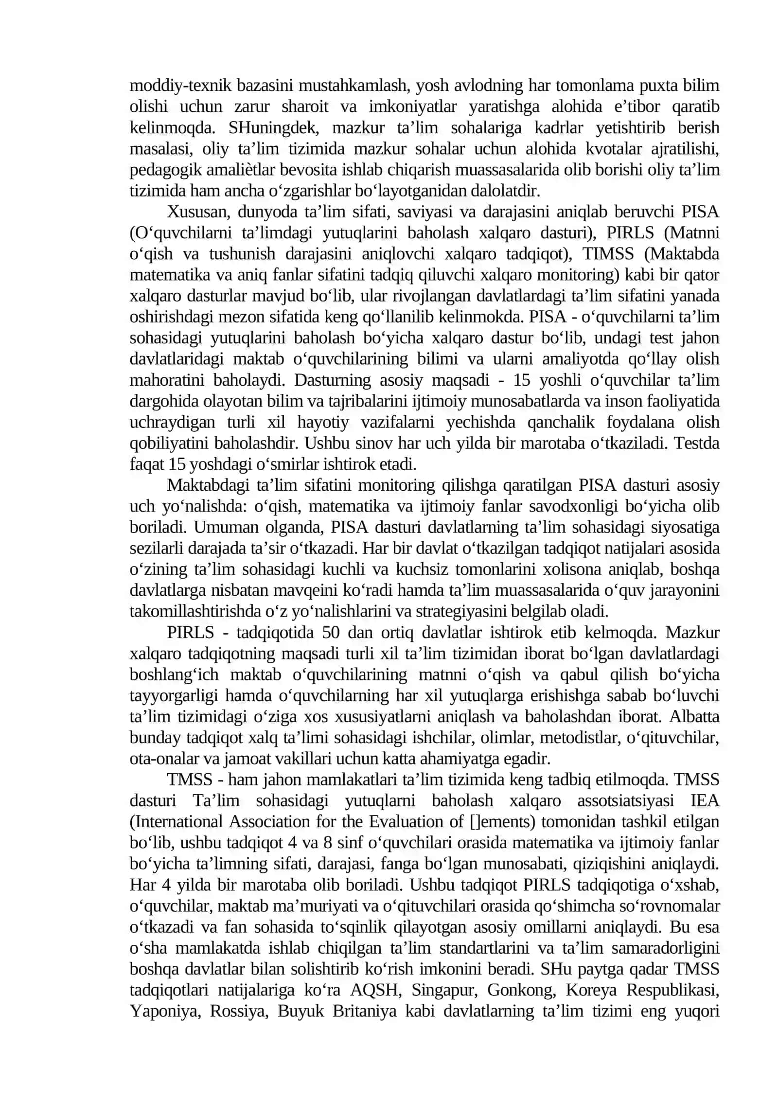 OʻQUVCHILARNI PIRLS TOPSHIRIQLARI ASOSIDA BADIIY ASARNI TAHLIL QILISHGA OʻRGATISH 2