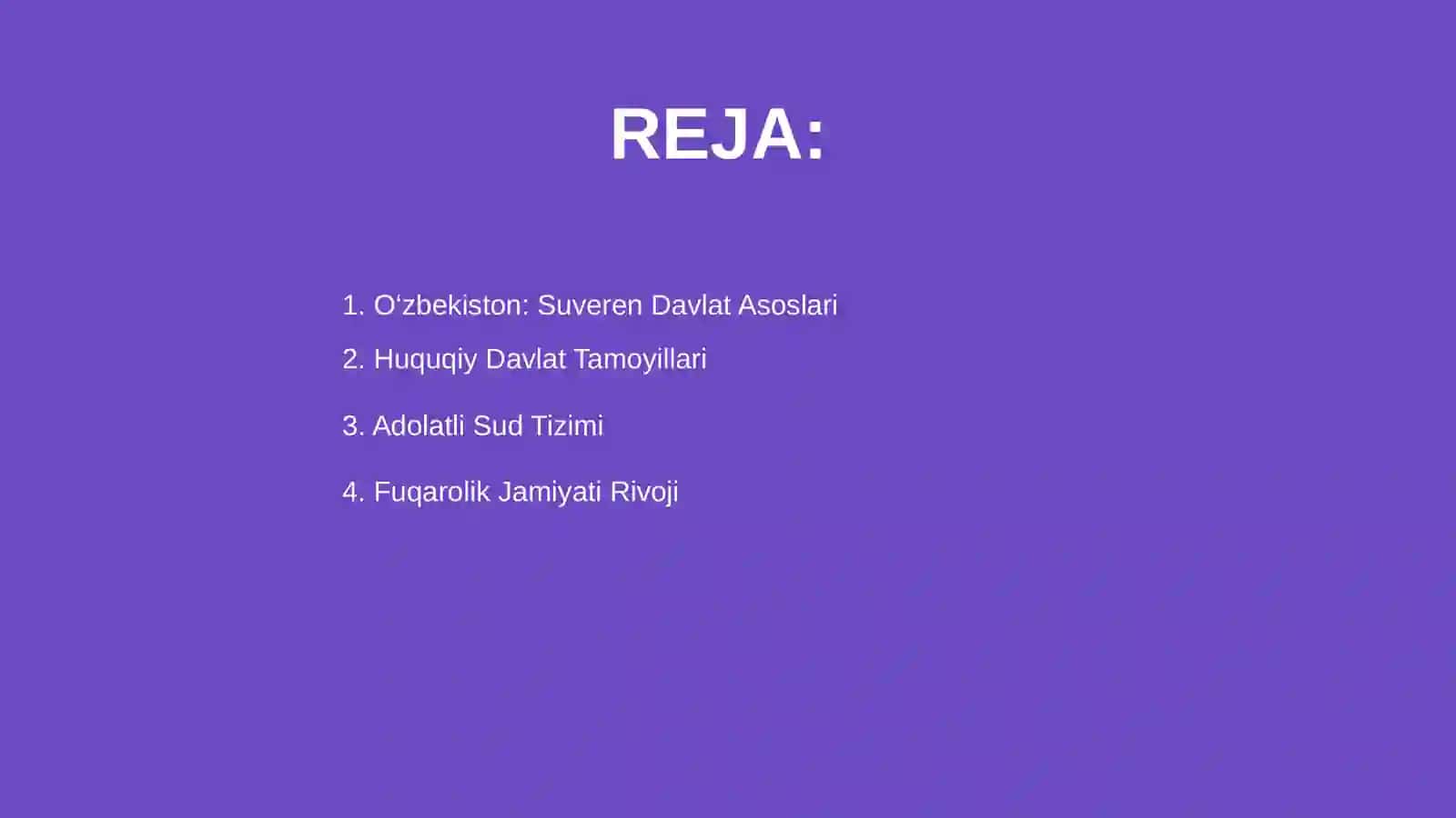 O'zbekiston: Suveren Davlat Asoslari 2