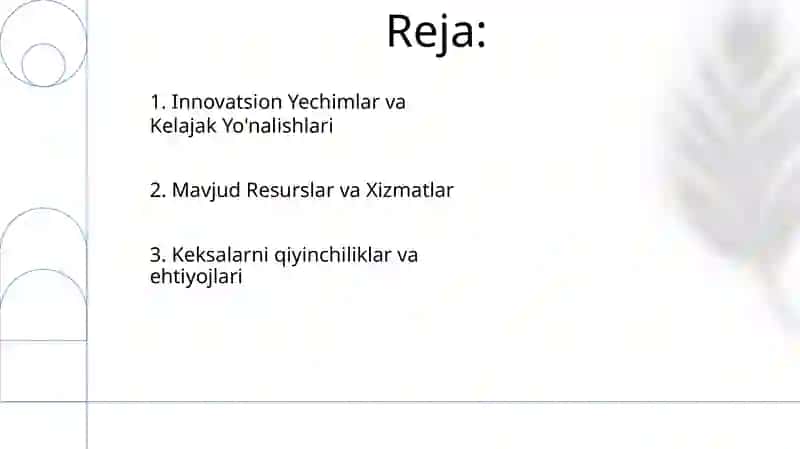 Keksalarga tibbiy ijtimoiy xizmat ko‘rsatishni tashkillashtirish 2