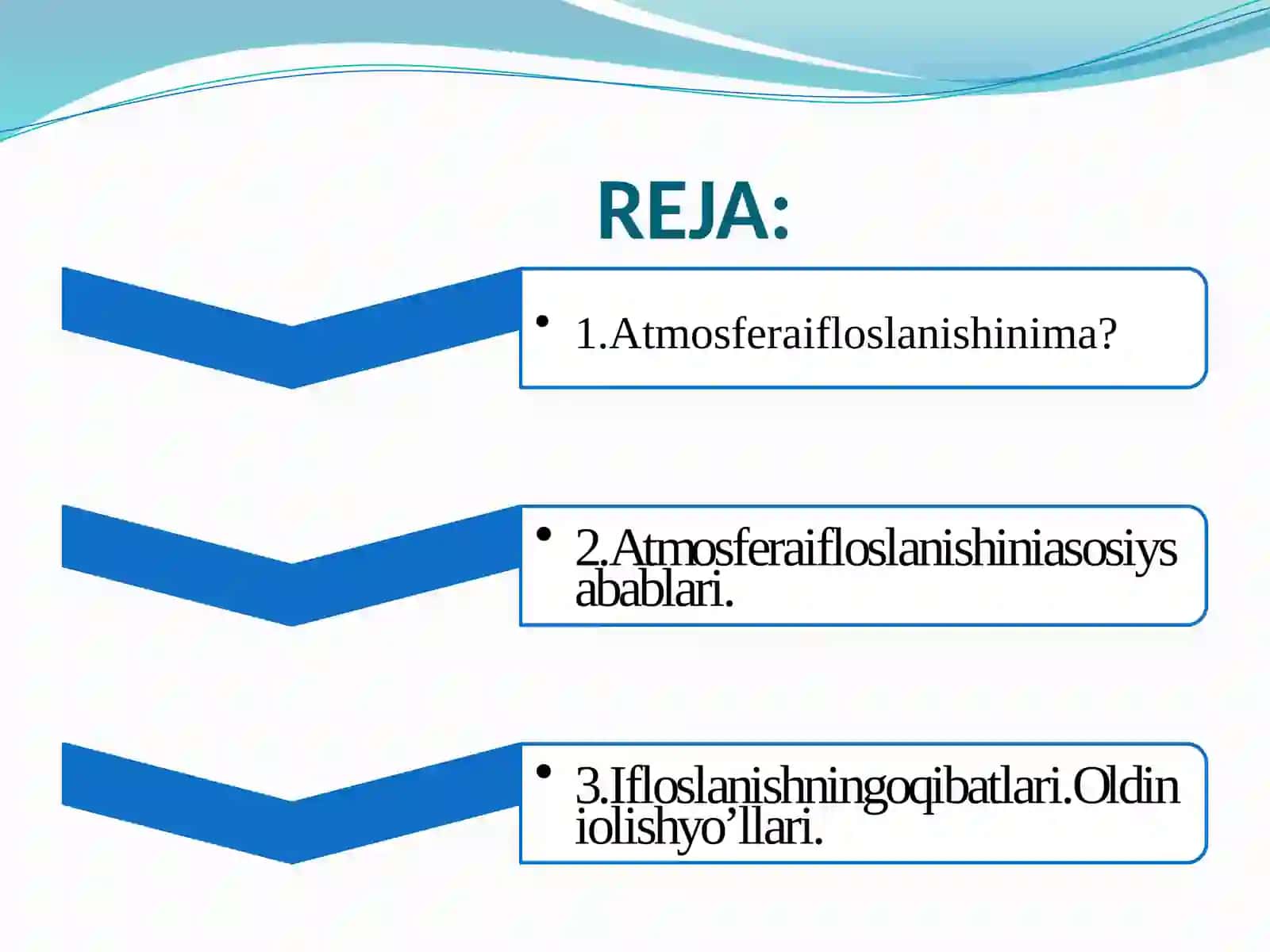Atmosfera ifloslanishining oldini olish 2
