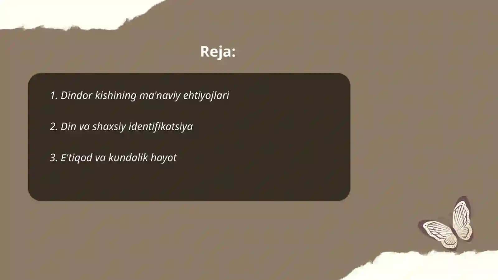 Dindor kishining ehtiyojlari va xulq-atvor motivlari 2