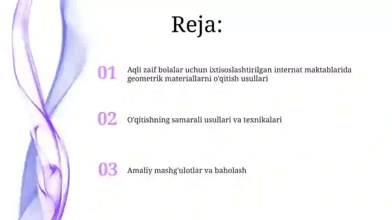 Geometrik materialni oʻqitish metodikasi 2