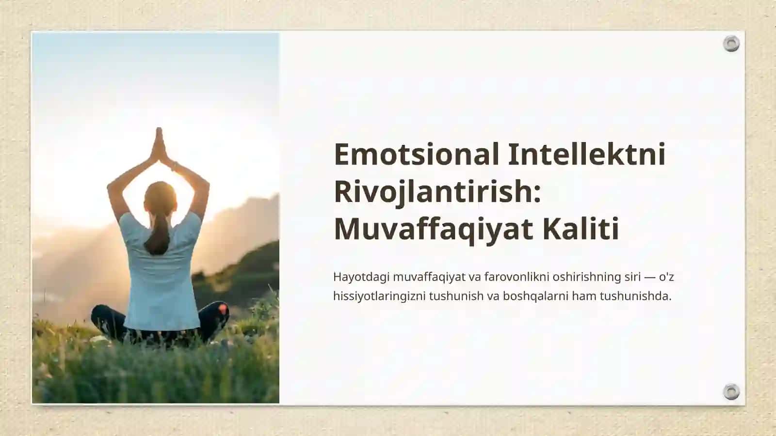 Emotsional Intellektni Rivojlantirish: Muvaffaqiyat Kaliti 2