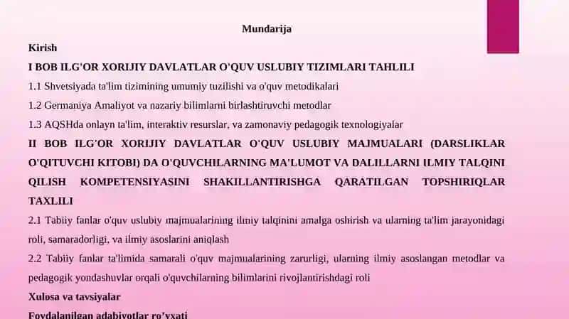 ILG‘OR XORIJIY DAVLATLAR O‘QUV – USLUBIY MAJMUALARI (DARSLIKLAR, O‘QITUVCHI KITOBI) DA O‘QUVCHILARNING MA’LUMOTLAR VA DALILLARNI ILMIY TALQIN QILISH KOMPETENSIYASINI SHAKLLANTIRISHGA QARATILGAN TOPSHIRIQLAR TAHLILI 2