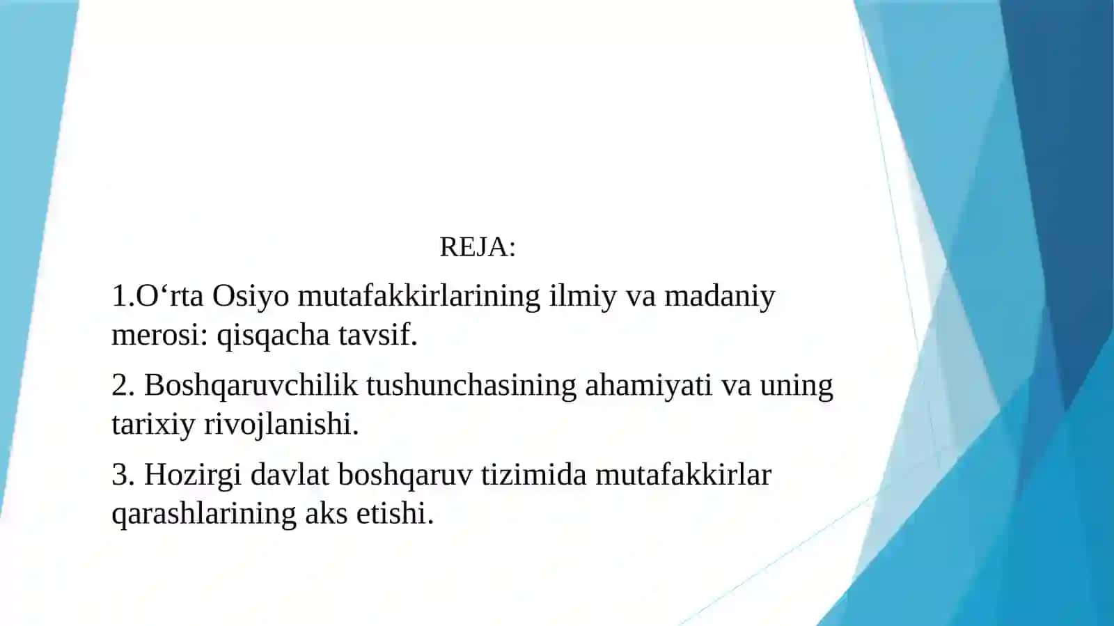 O`rta Osiyo mutafakkirlari 2