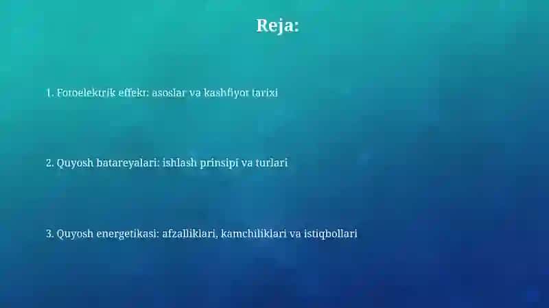 Fotoelektrik hodisalar va ularning fizik asoslari 2