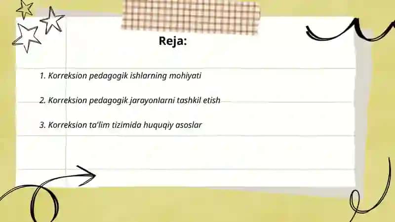 Korreksion pedagogik ishlarni tashkil etishning tashkiliy huquqiy uslubiy va amaliy yordam korsatish 2