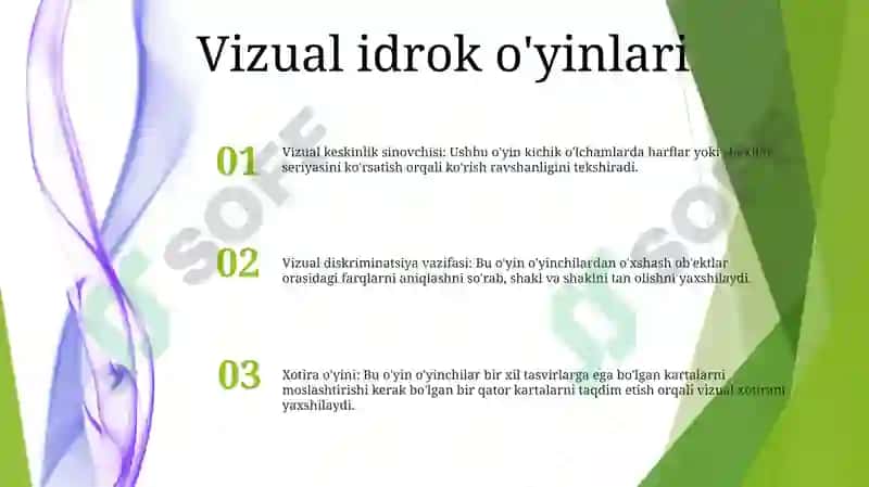 Fazoviy Tasavvurlarni Rivojlantirish Vazifalar 2
