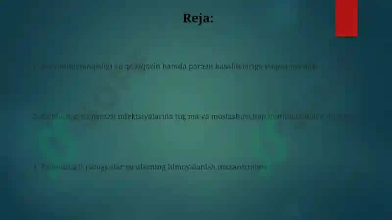 Zamburug'lar va parazitlarga qarshi moslashuvchan immunitet 2