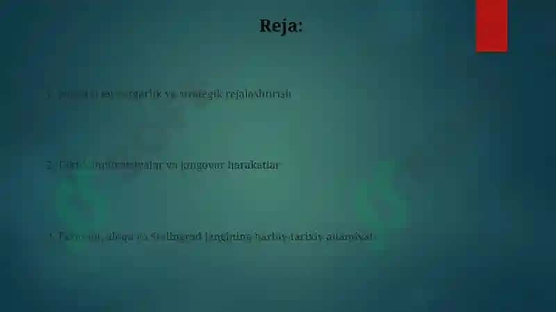 Stalingrad jangi haqida harbiy san'at 2