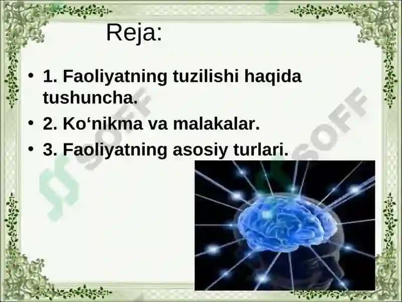 Fikrlash faoliyatining psixofiziologiyasi 2