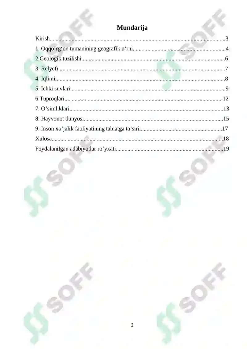 KOMPLEKS GEOGRAFIK AMALIYOT 2