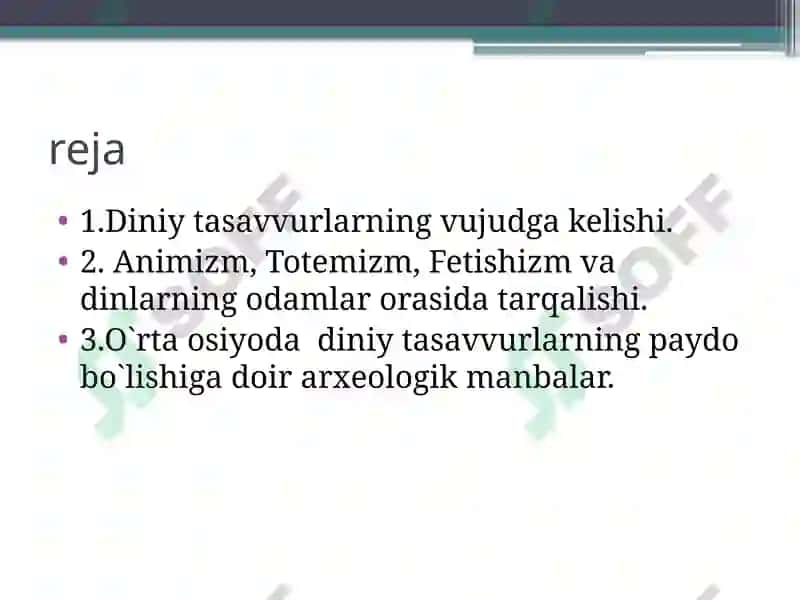 ILK DINIYE’TIQOTLAR 2