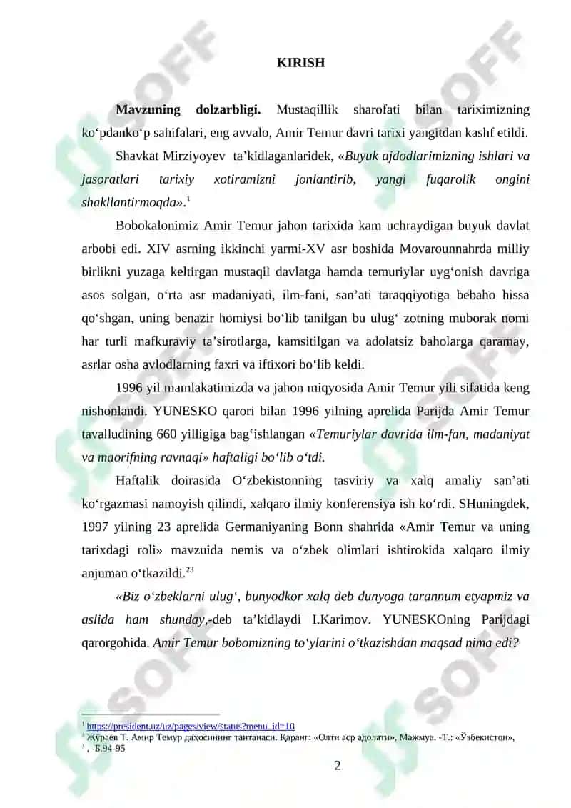 AMIR TEMURINING HARBIY ISLOHOTI VA UNING BUGUNGI KUNDAGI AHAMIYATI 2