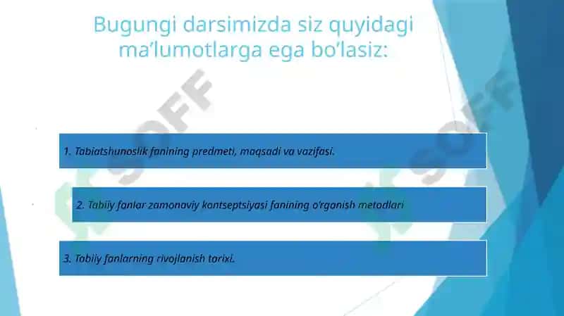 Tabiatshunoslikfanining predmeti, maqsadi va vazifasi 2
