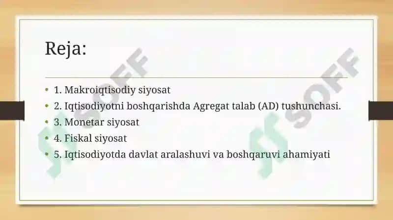 Biznesuchun iqtisodiy muhitahamiyati 2