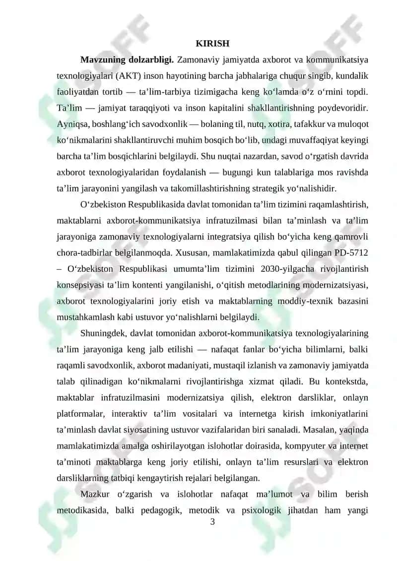 Savod o‘rgatish davrida axborot texnologiyalardan foydalanish 2