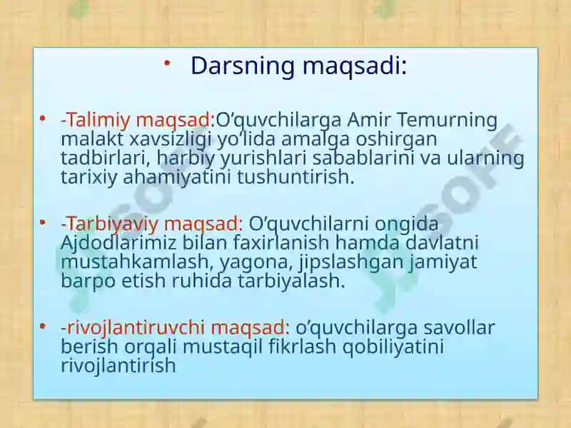 Amir Temurning harbiy yurishlari 2