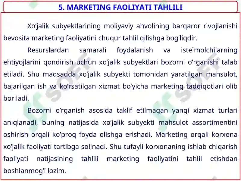 Mahsulot ishlab chiqarish maromiyligi tahlili 2