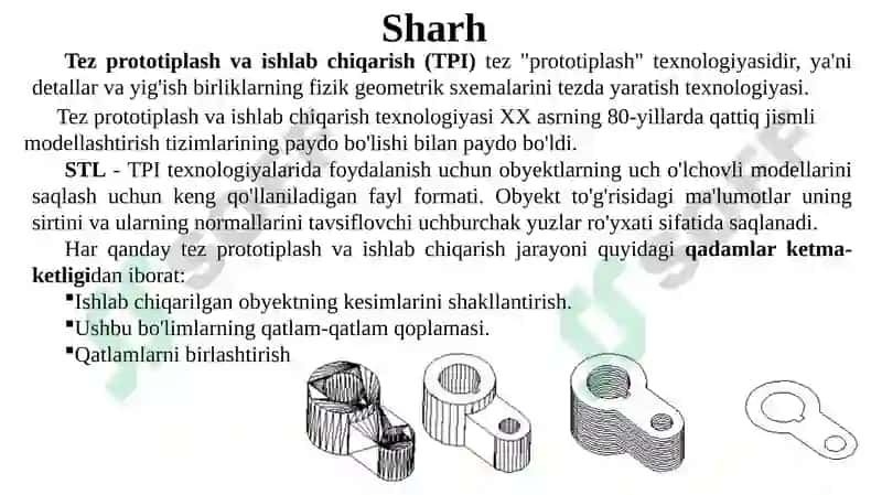 Tezprototiplash va ishlab chiqarish metodologiyasi 2
