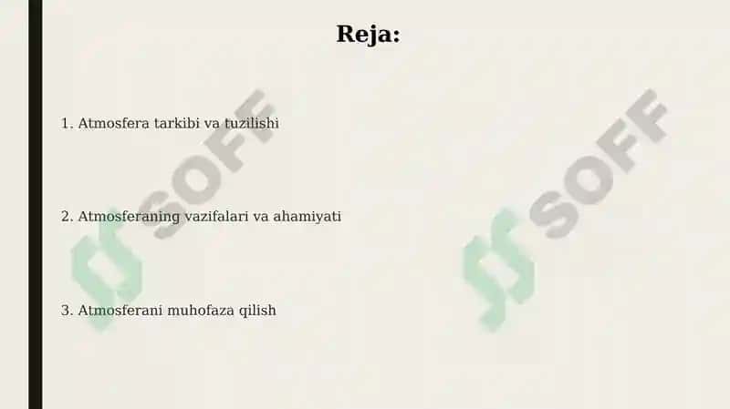 Yerning geografik qobig'i Atmosfera 2