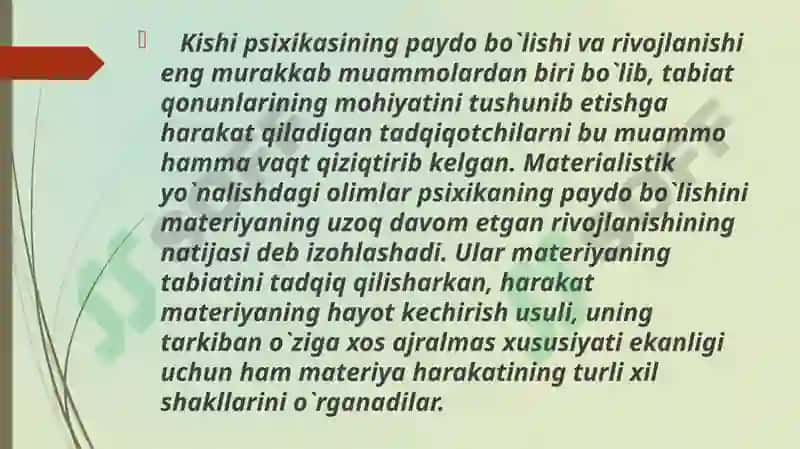 ONTOGENEZNING ILK BOSQICHLARIDA INSONNING PSIXIK RIVOJLANISHIGA XOS XUSUSIYATLAR. 2
