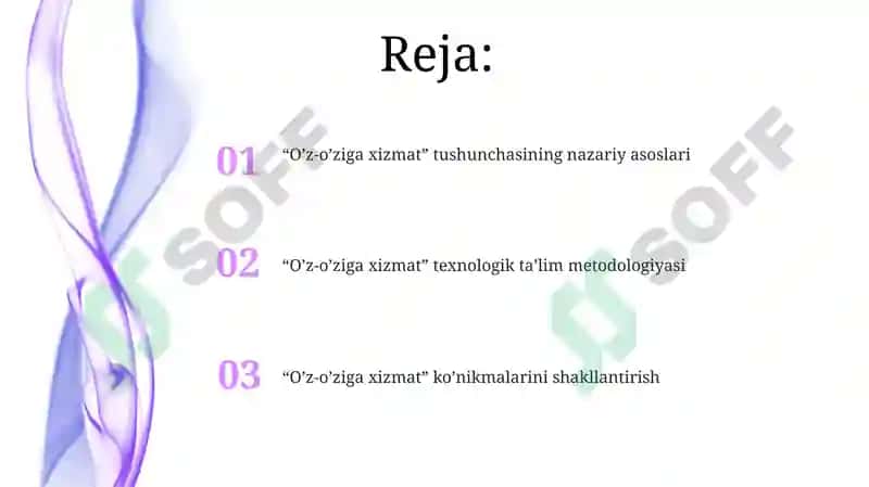 O’z-o’ziga xizmat ko’rsatish 2