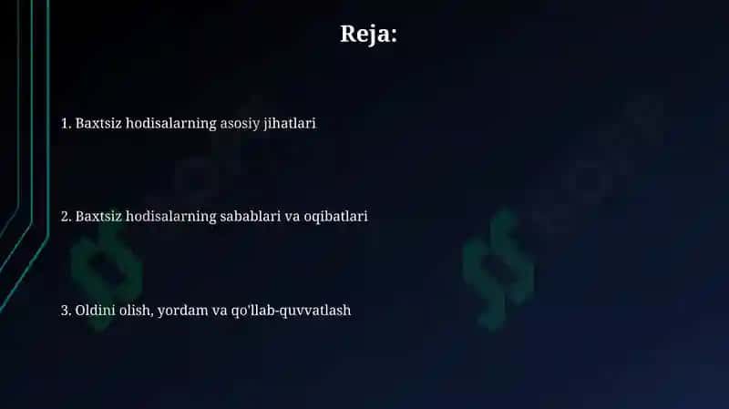 Baxtsiz Hodisalar: Ta'riflar va Turlari 2