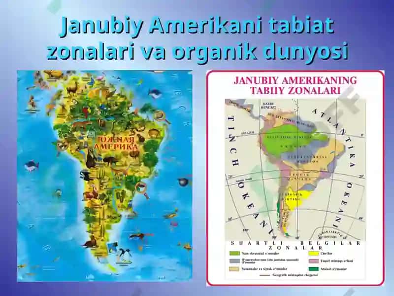 Janubiy Amerikaning tabiat zonalari va balandlik mintaqalari 2