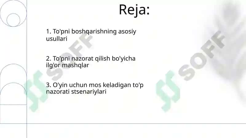 Futbòl òyinida tòpni olib qòyish texnikasi 2