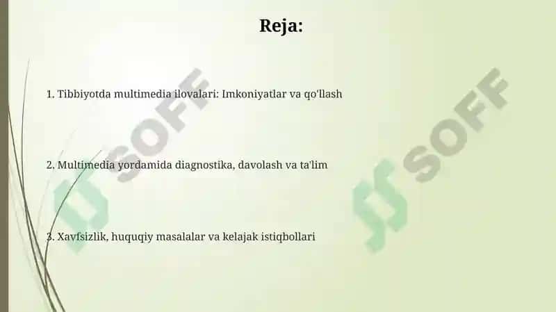 Tibbiyotda multimedia dasturlari va ular bilan ishlash 2