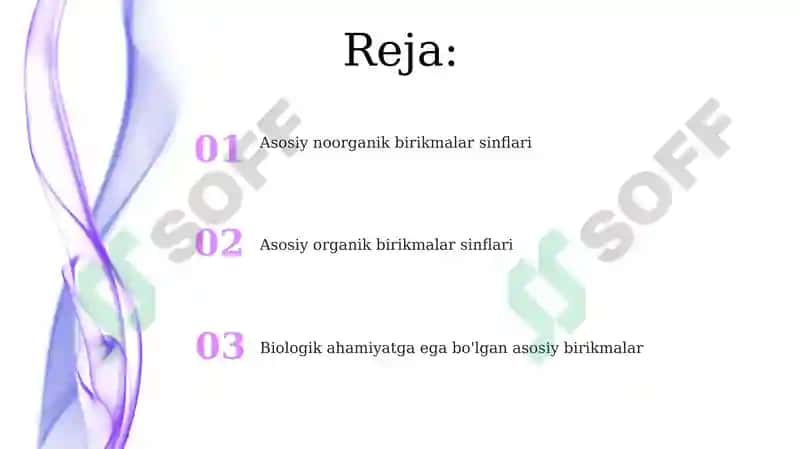 Kimyoviy birikmalarning eng muhim sinflari 2