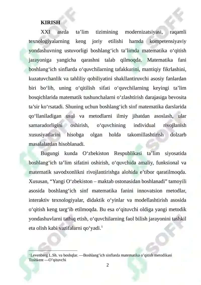 Boshlang’ich sinflarda matematika o’qitish metodlari 2