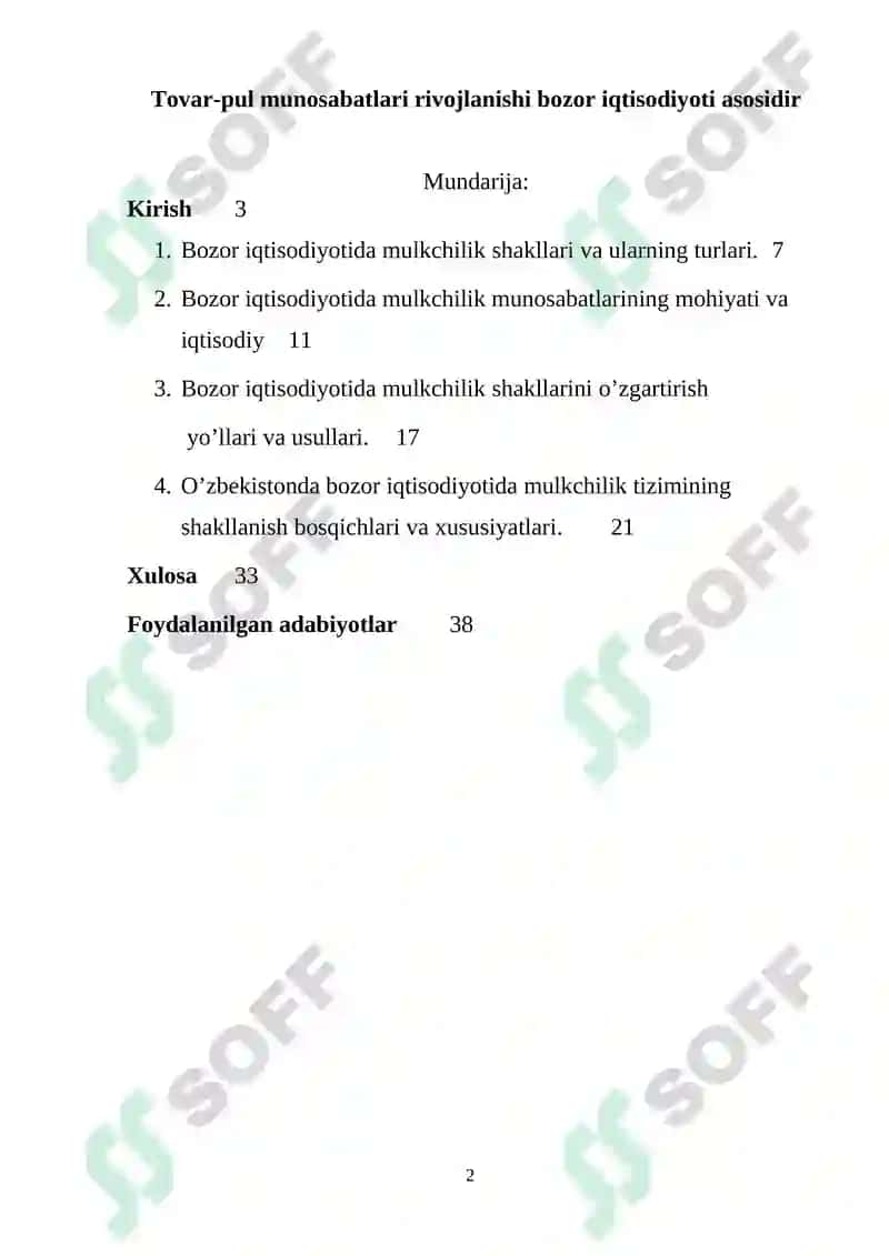 Mulkchilik shakllarini o’zgartiris 2