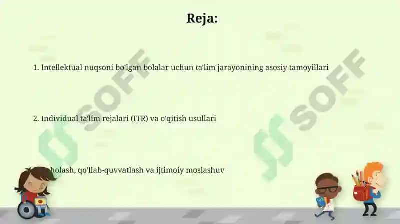 Intellektual nuqsonli bolalarga ta’lim tarbiya jarayonini tashkil etish 2