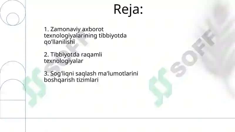 Zamonaviy axborot texnologiyalarining tibbiyotda qo'llanilishi 2
