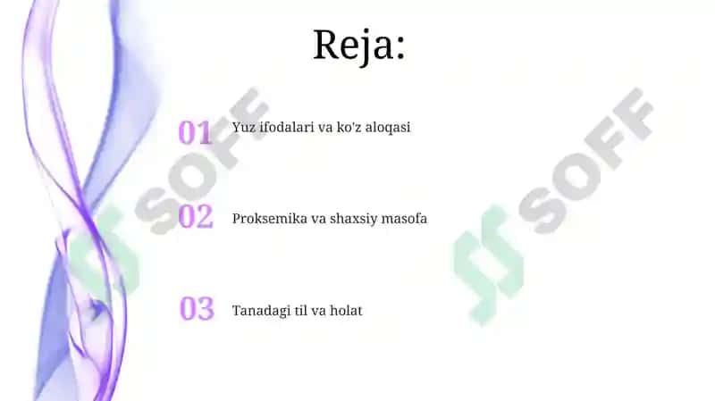 Noverbal muloqot. Muloqotni boyituvchi omillar 2