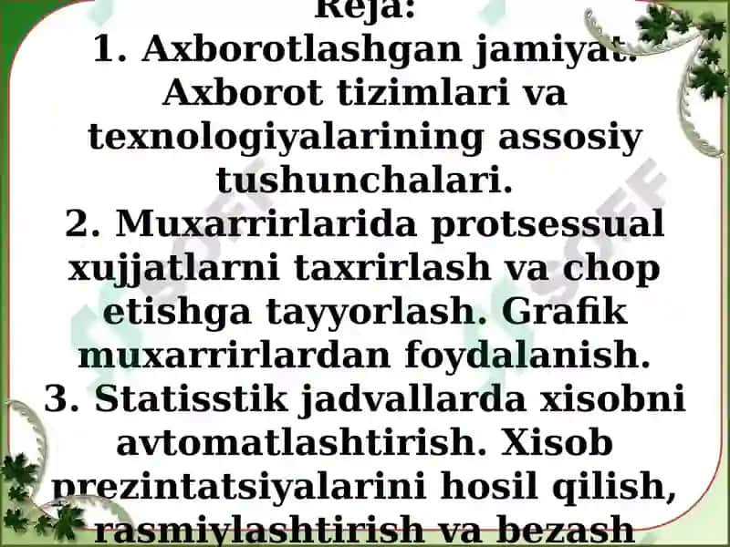 TA’LIM MUASSASALARIDA TEXNIK VOSITALAR BILAN ISHLASHDA GIGIENIK NORMALAR VA XAVFSIZLIK TALABLARI 2