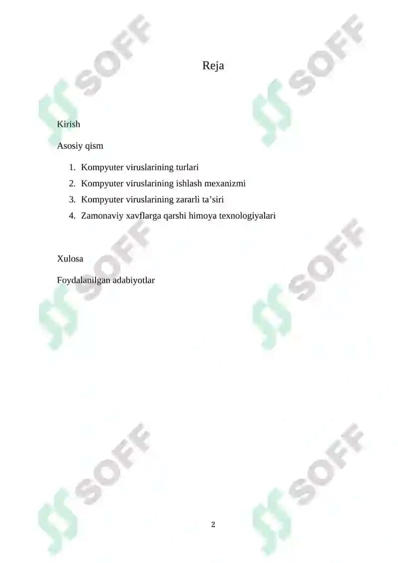 Konpuyutr viruslari va ulardan himoyalanish 2