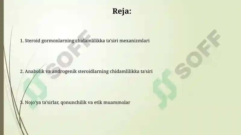Steroid garmonlarining sportchi chidamkorligiga ta’siri 2